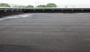 Flat roof of commercial building