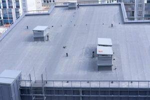 Commercial Building With Built-Up Roofing