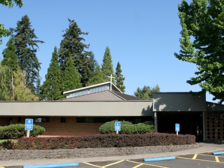 New roofing on a church building