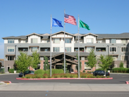 A large apartment building