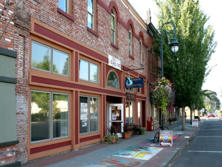 A large brick building in Forest Grove, OR