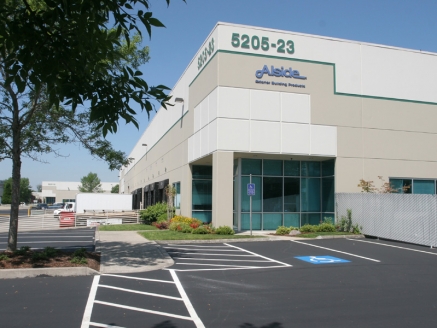 An exterior view of Alside Supply Center in Portland, OR