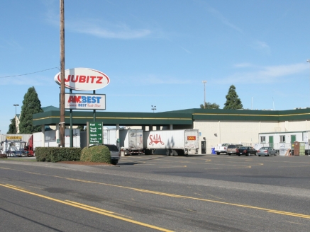 A Jubitz truck stop in Oregon