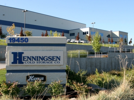 An exterior view of Henningsen Cold Storage in Portland, OR