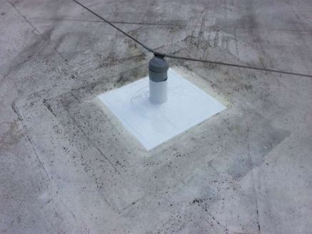 A close-up view of a rooftop that needs some work