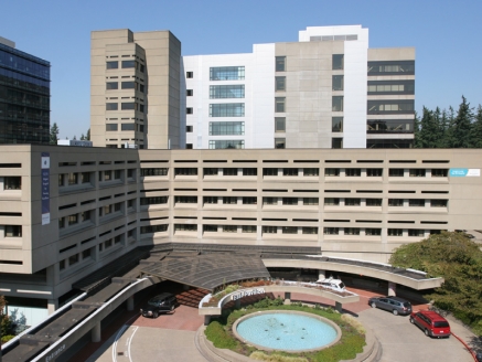 A large medical facility building