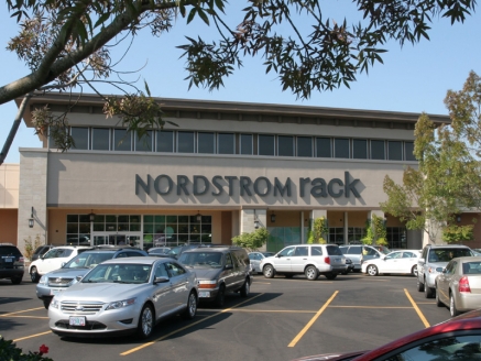 An exterior view of a Nordstrom Rack building